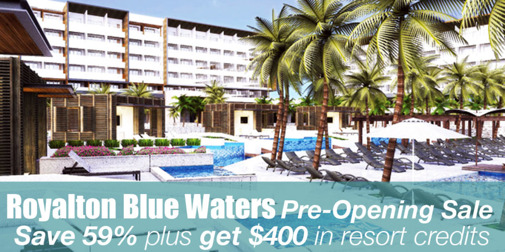 Save 59% and get $400 in Resort Credits at Royalton Blue Waters Pre ...